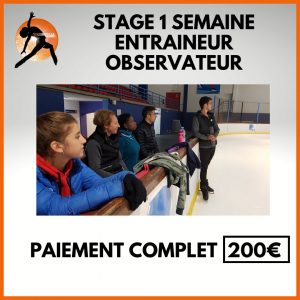 Stage 1 Semaine COACHOBSERVATEUR Paiement Complet