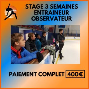 Stage 3 Semaines COACHOBSERVATEUR Paiement Complet